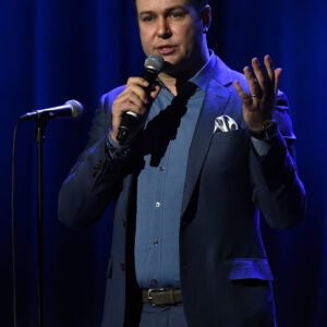 Taran Killam performing