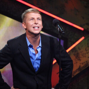 Jack McBrayer on stage